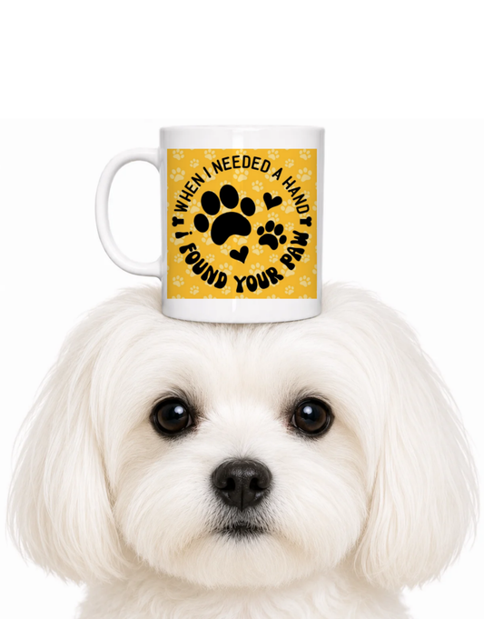 I FOUND YOUR PAW COFFEE MUG