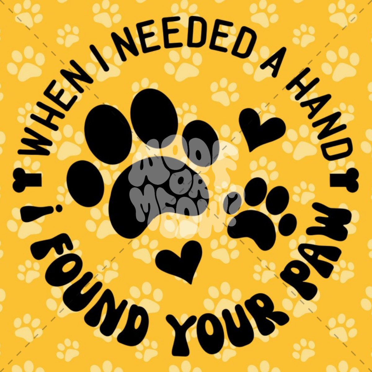 I FOUND YOUR PAW COFFEE MUG