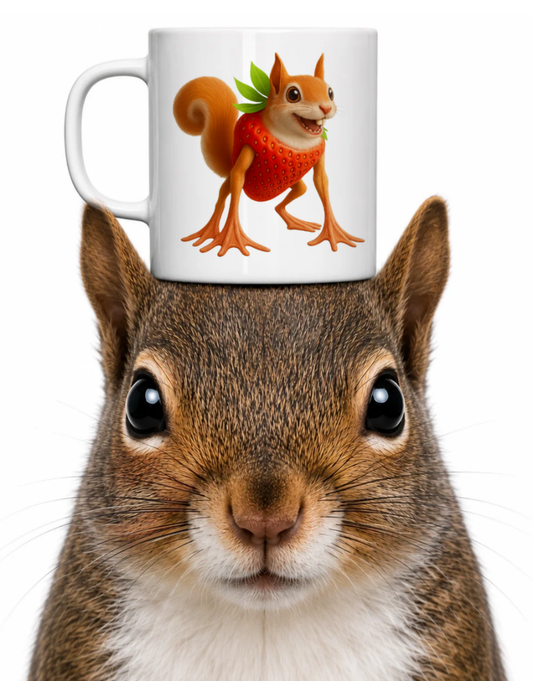 STRAWBERRY SQUIRREL? COFFEE MUG