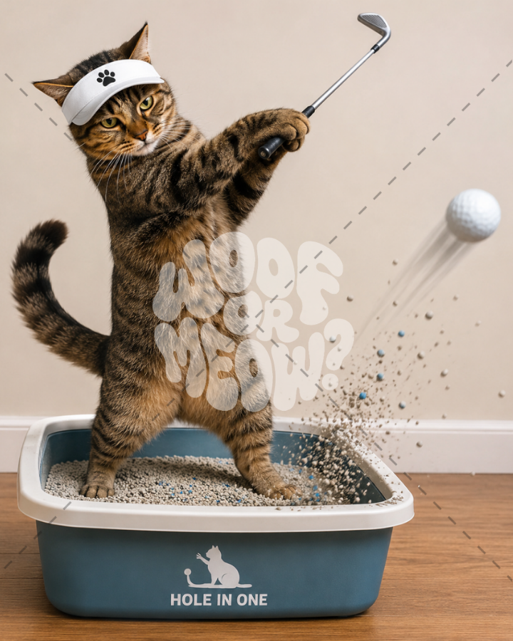 GOLFING IN THE LITTER BOX COFFEE MUG