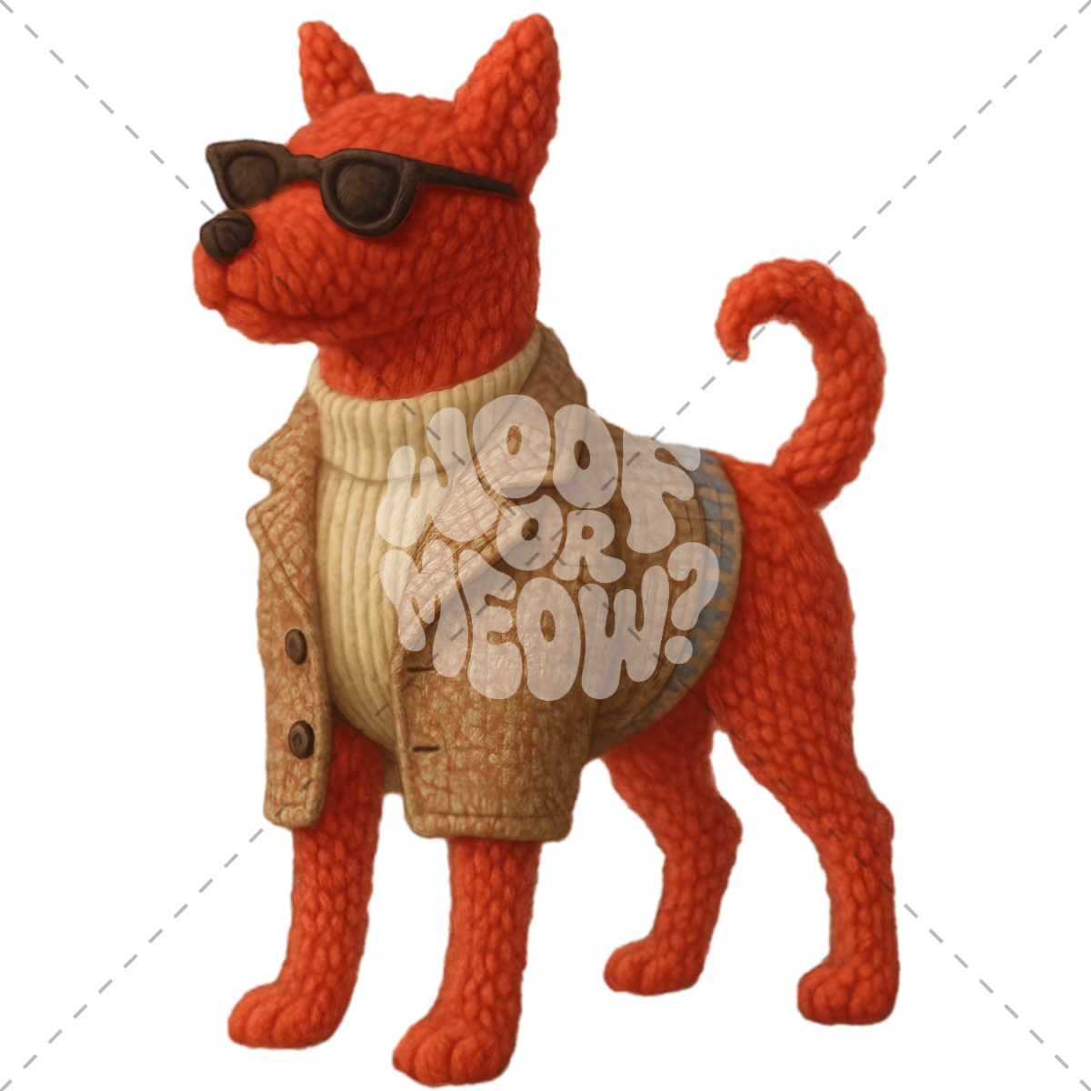 KNITTED DOG COFFEE MUG
