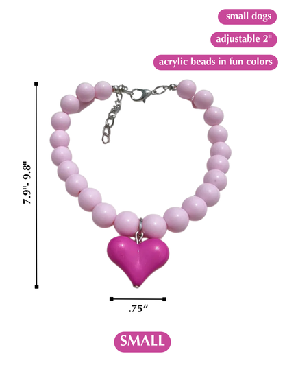 SHOW THEM THE LOVE NECKLACE-PINK