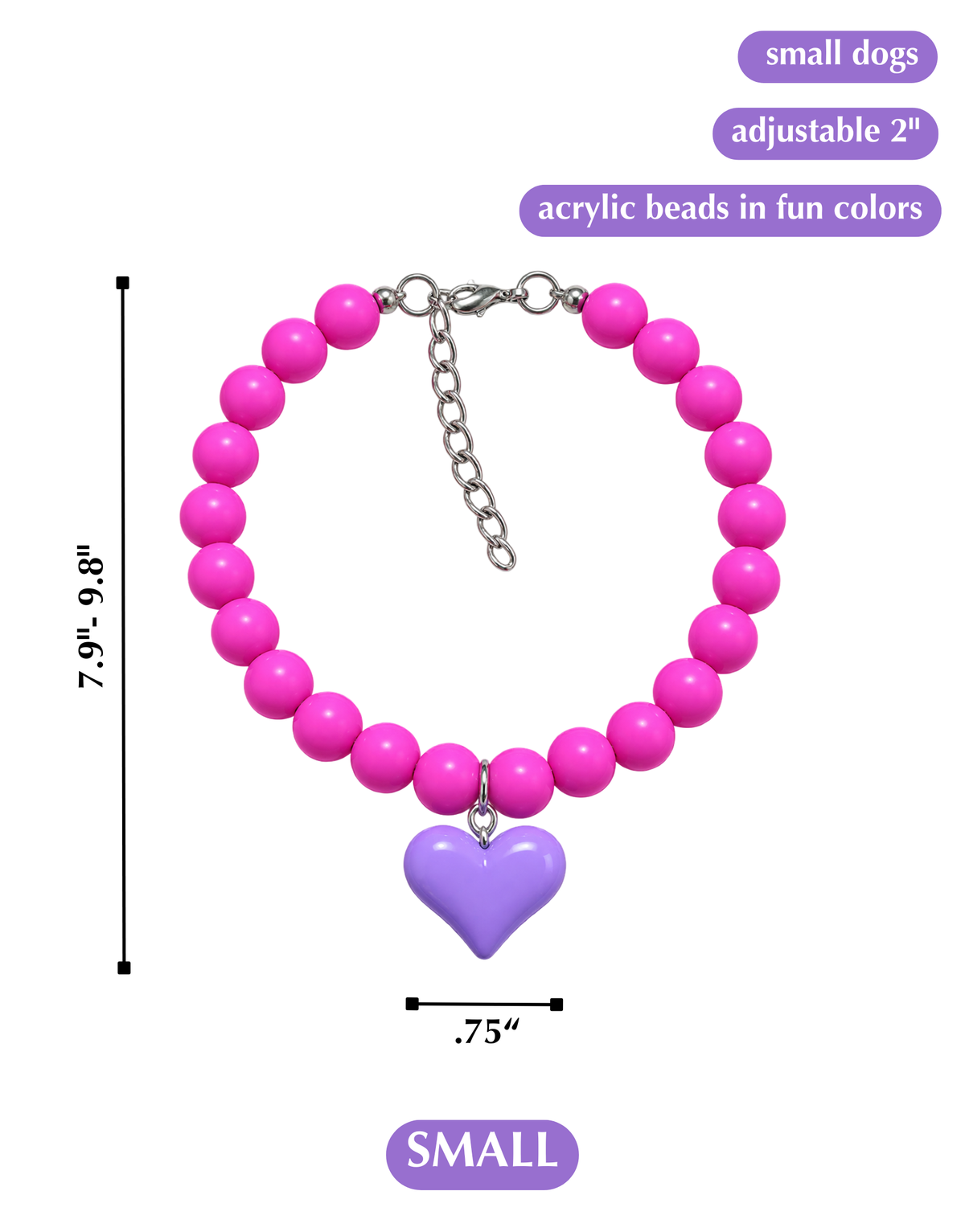 SHOW THEM THE LOVE NECKLACE-PURPLE