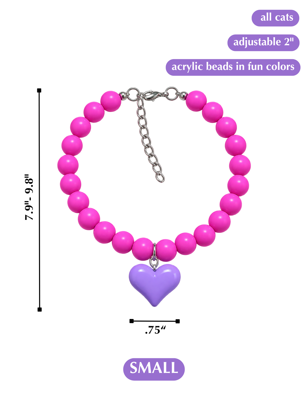 SHOW THEM THE LOVE NECKLACE-PURPLE