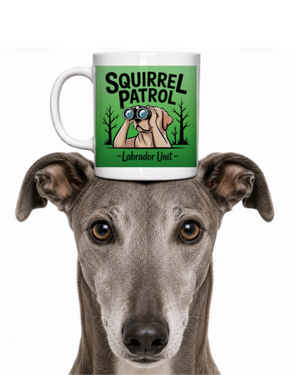 SQUIRREL PATROL COFFEE MUG