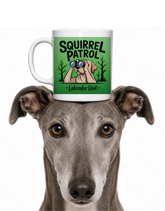SQUIRREL PATROL COFFEE MUG