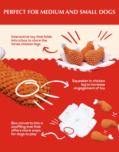 FRIED CHICKEN DOG TOY