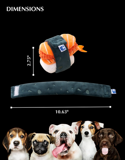 SUSHI SET DOG TOY