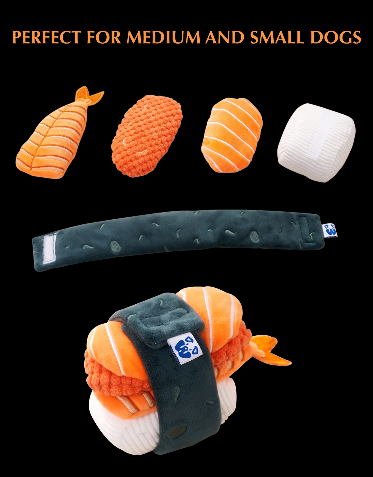 SUSHI SET DOG TOY