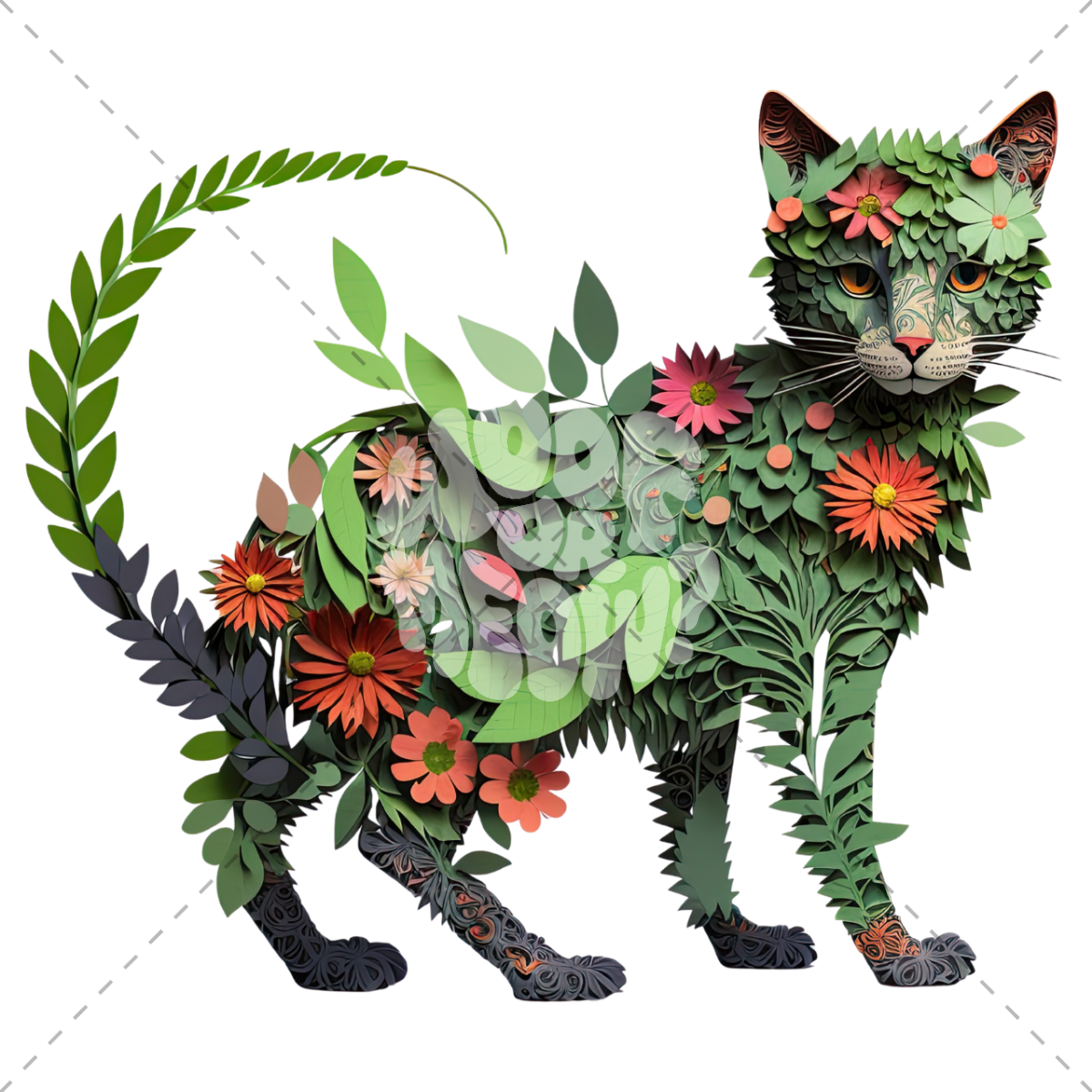 CATS AND PLANTS COFFEE MUG