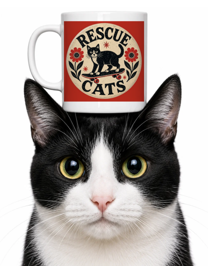 RESCUE CATS ARE THE BEST COFFEE MUG