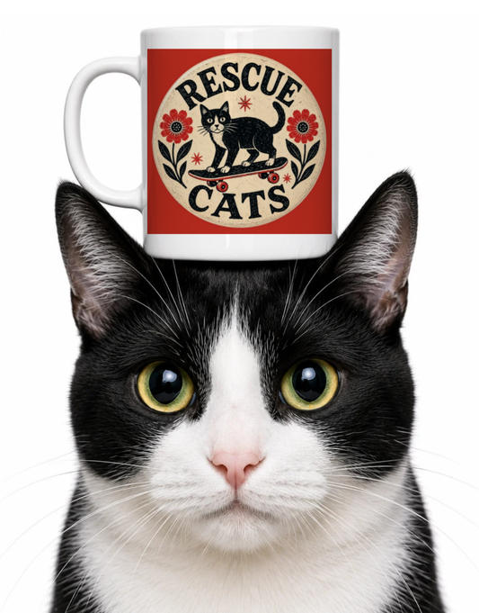 RESCUE CATS ARE THE BEST COFFEE MUG