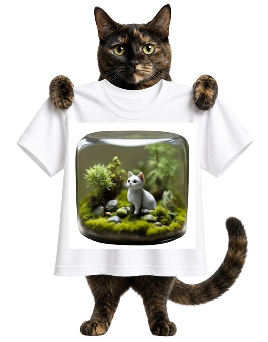 TINY CAT TERRARIUM GARDEN-UNISEX T-SHIRT