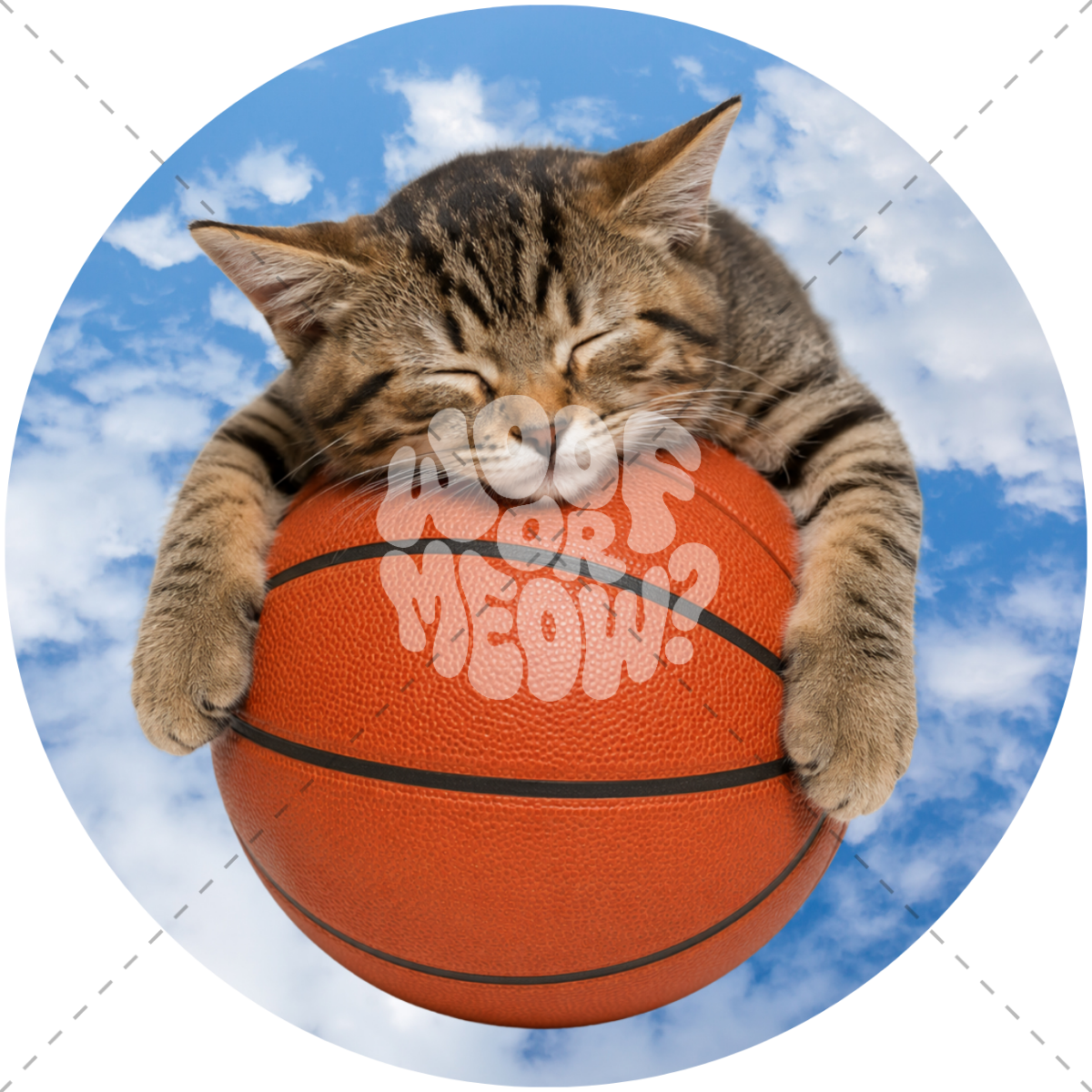 BASKETBALL KITTTEN COFFEE MUG