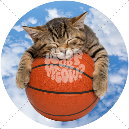 BASKETBALL KITTTEN COFFEE MUG