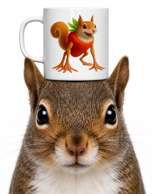 STRAWBERRY SQUIRREL? COFFEE MUG