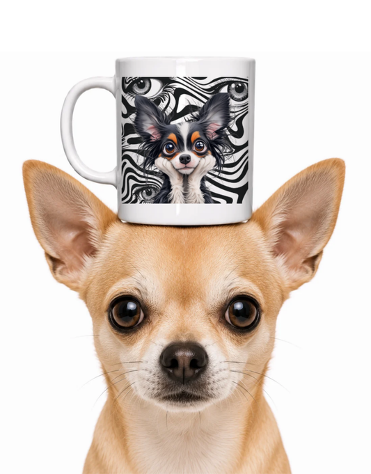SURREALISTIC HAPPY DOG COFFEE MUG