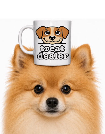 TREAT DEALER DOG COFFEE MUG