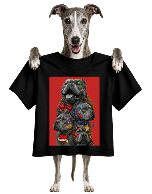 TATTOO INSPIRED PIT BULLS-WOMENS T-SHIRT