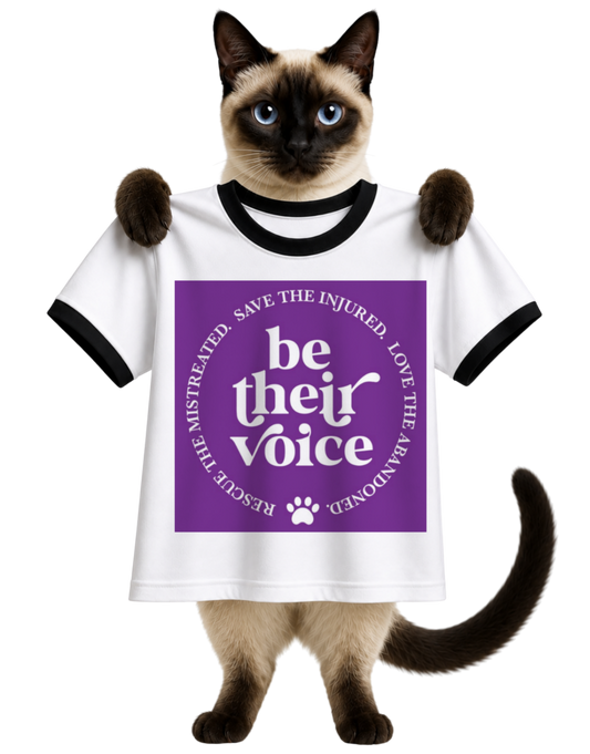 BE THEIR VOICE-RINGER T-SHIRT