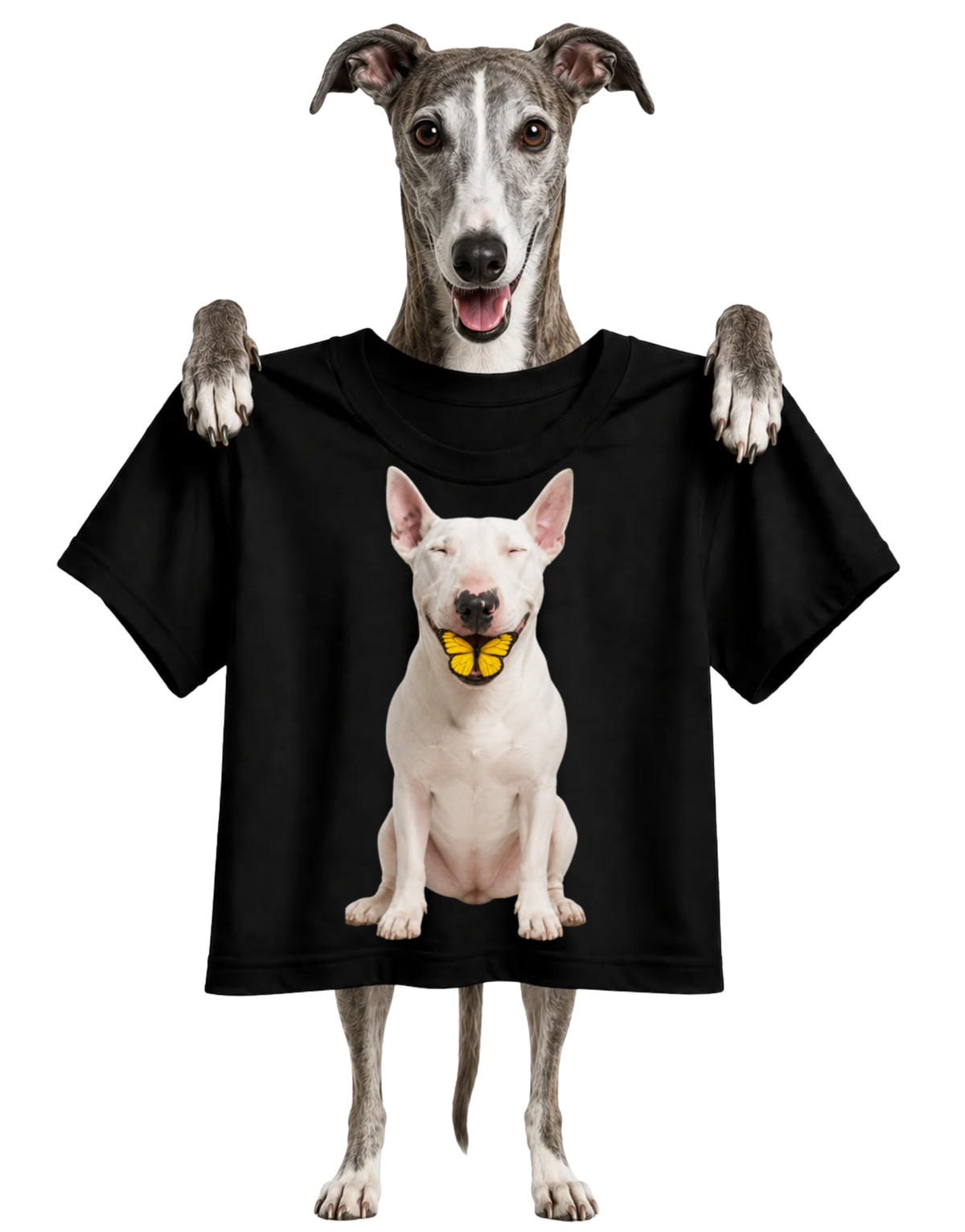 BULL TERRIER BUTTERFLY KISSES-WOMENS T-SHIRT