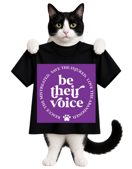 BE THEIR VOICE-SAVE LOVE RESCUE-WOMENS T-SHIRT