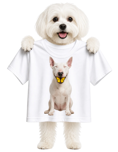 BULL TERRIER BUTTERFLY KISSES-UNISEX T-SHIRT