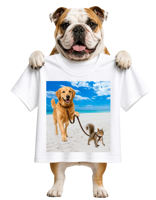 WHAT? I'M WALKING MY SQUIRREL-UNISEX T-SHIRT