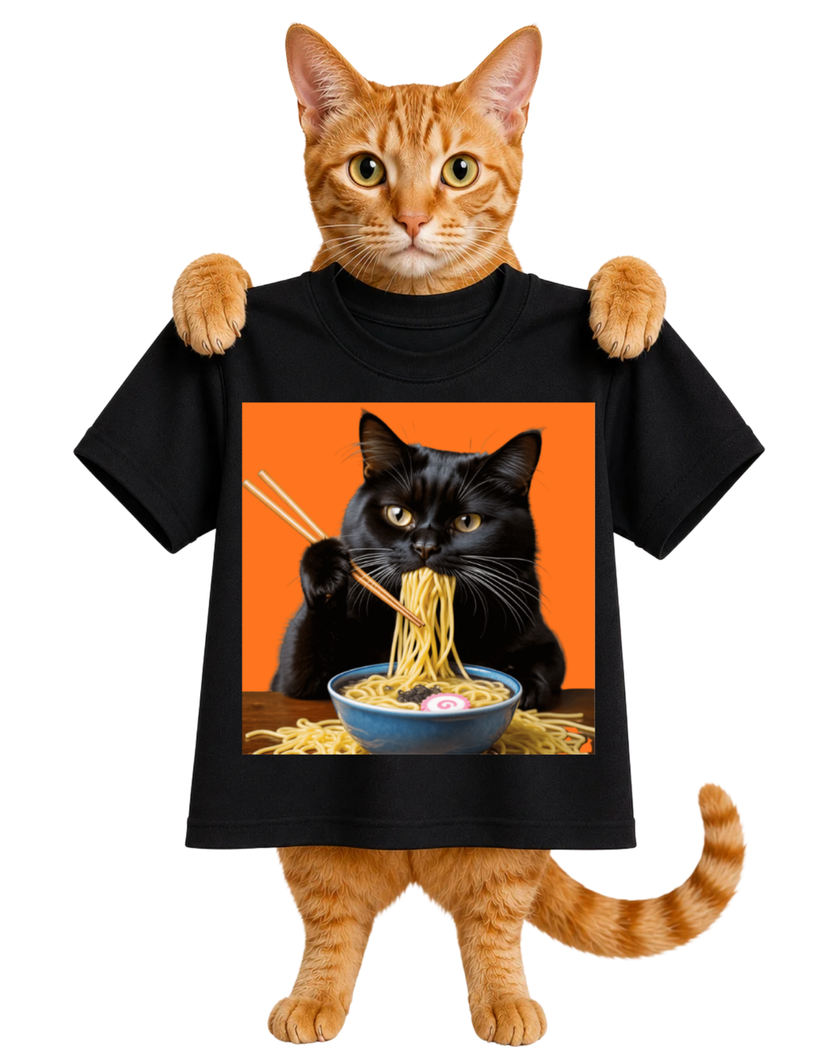 YUM! YUM! RAMEN CAT-WOMENS T-SHIRT