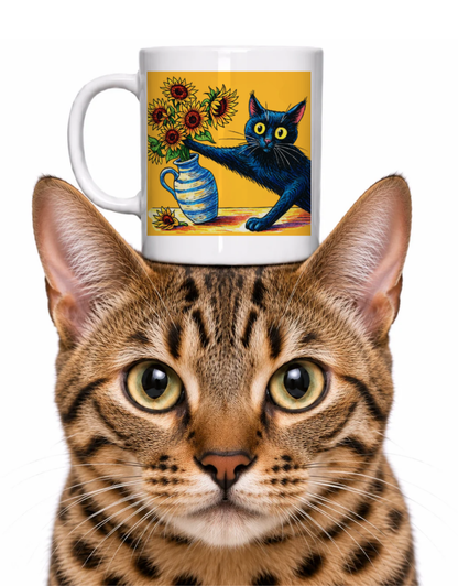 VAN GOGH'S PESKY CAT COFFEE MUG