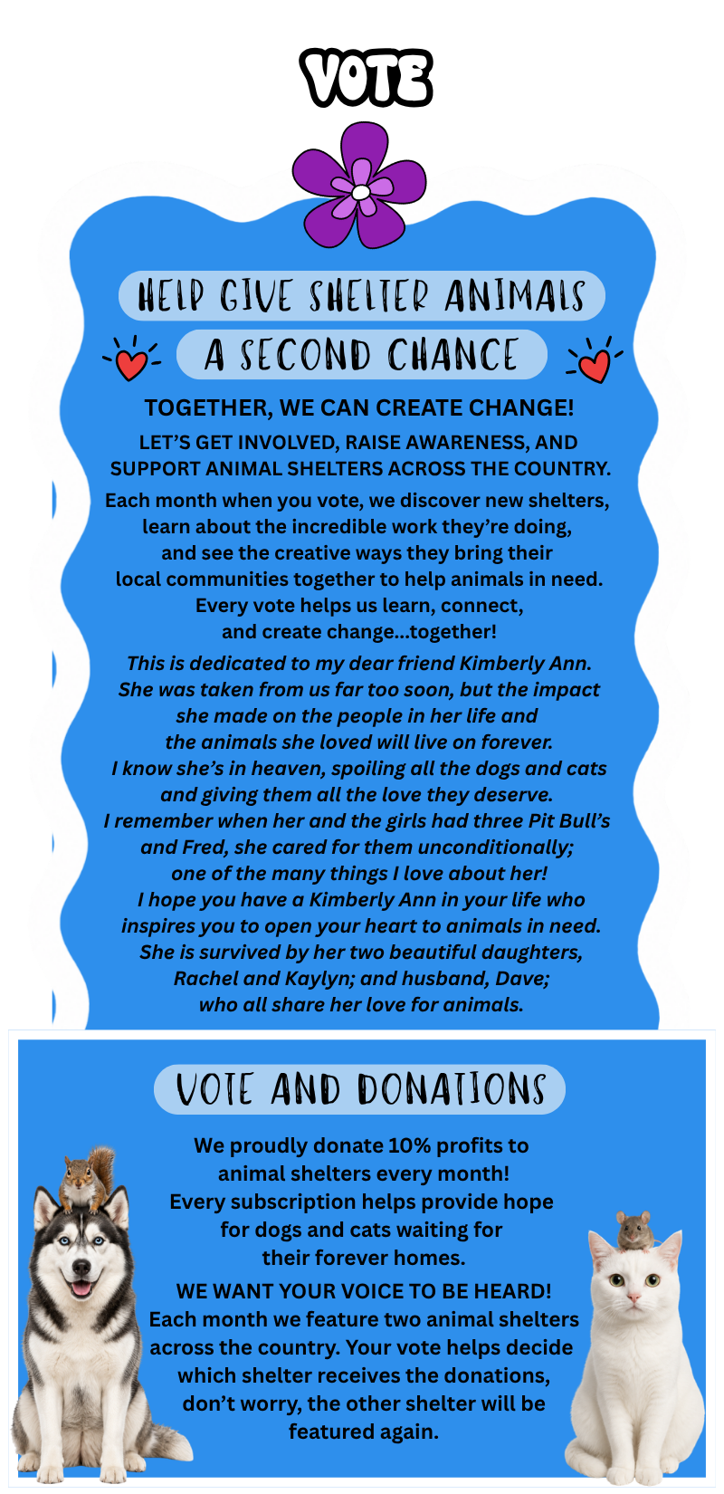 Vote for shelter