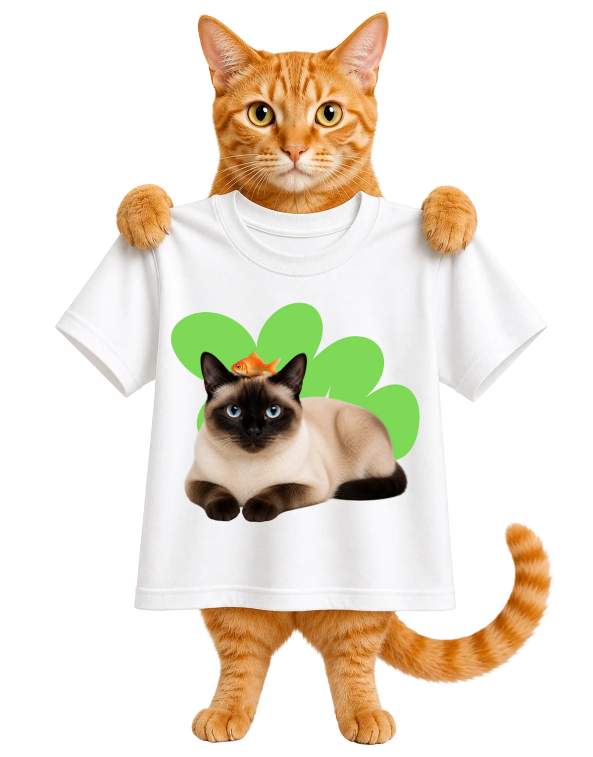 FISHY TWIST AND CAT CURIOSITY-UNISEX T-SHIRTS